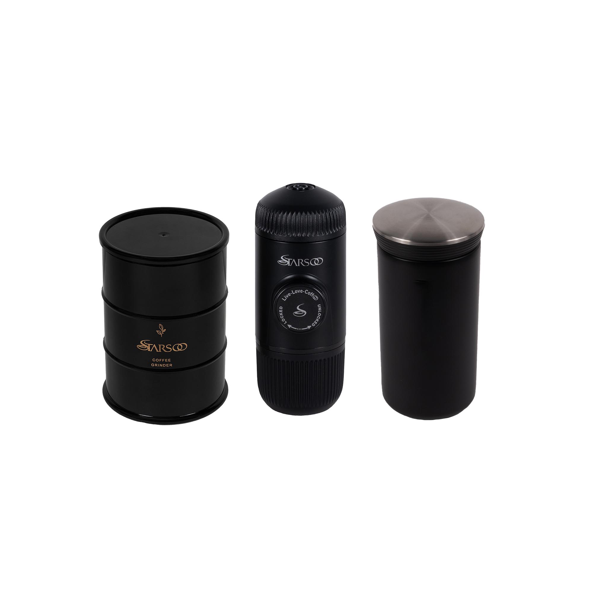 ست قهوه ساز همراه مشکی کافه رو 509