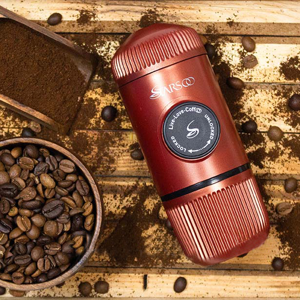 قهوه ساز همراه مسی متالیک 404