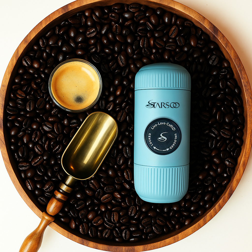 قهوه ساز همراه آبی فیروزه ای 423