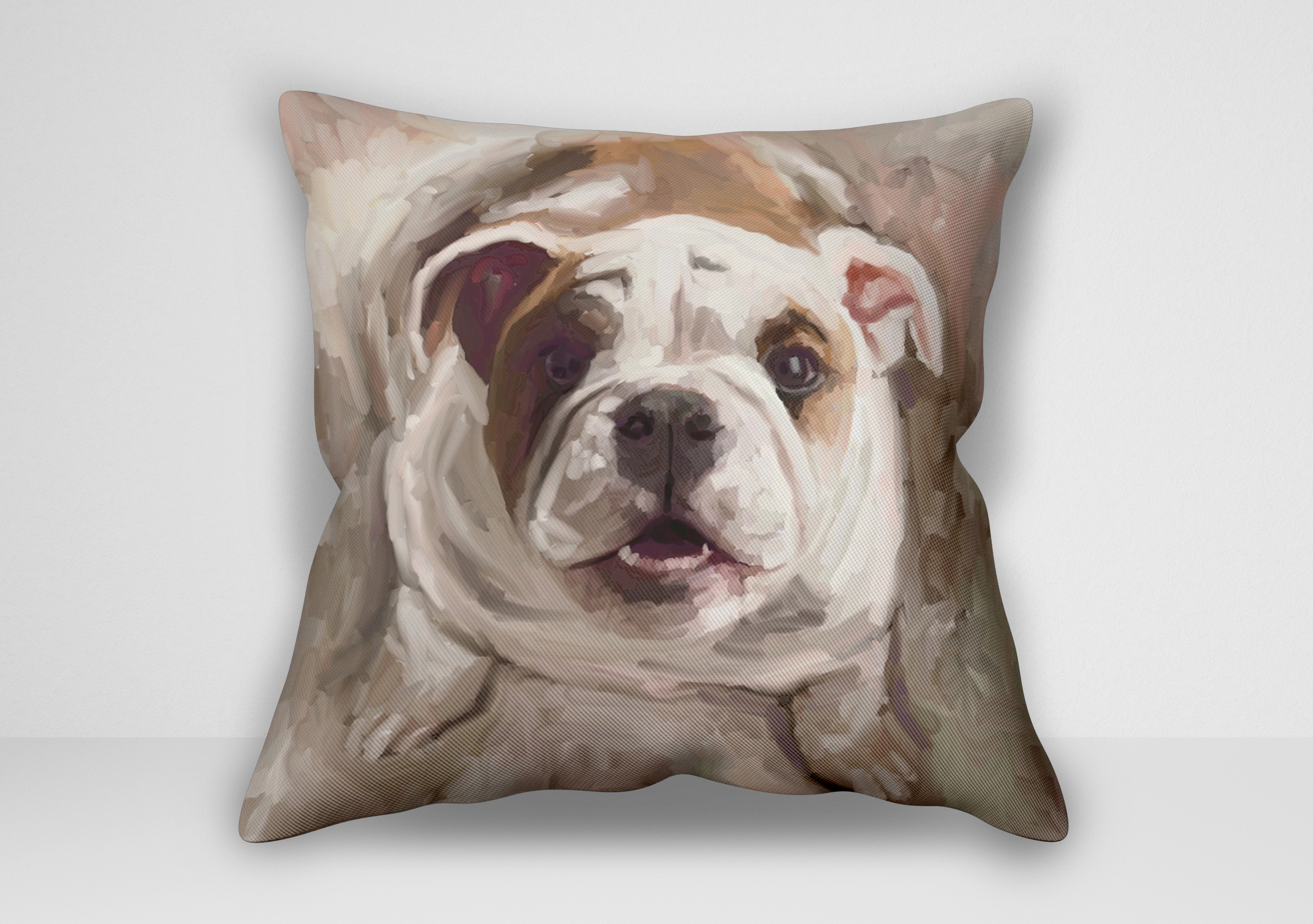 کوسن توله سگ با عنوان نگاه به آینده _ اثر کتی والترز