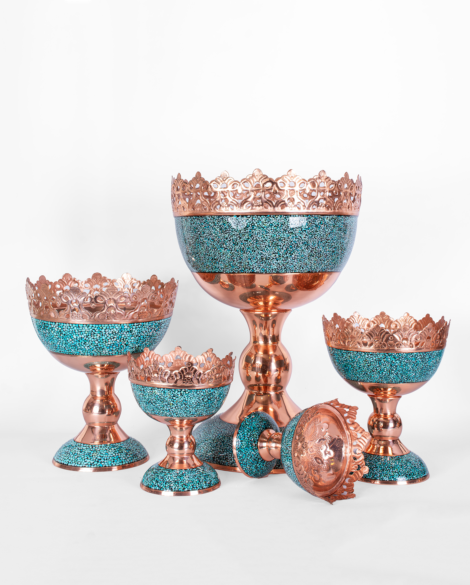 آجیل خوری فیروزهکوب مسی - Image 2