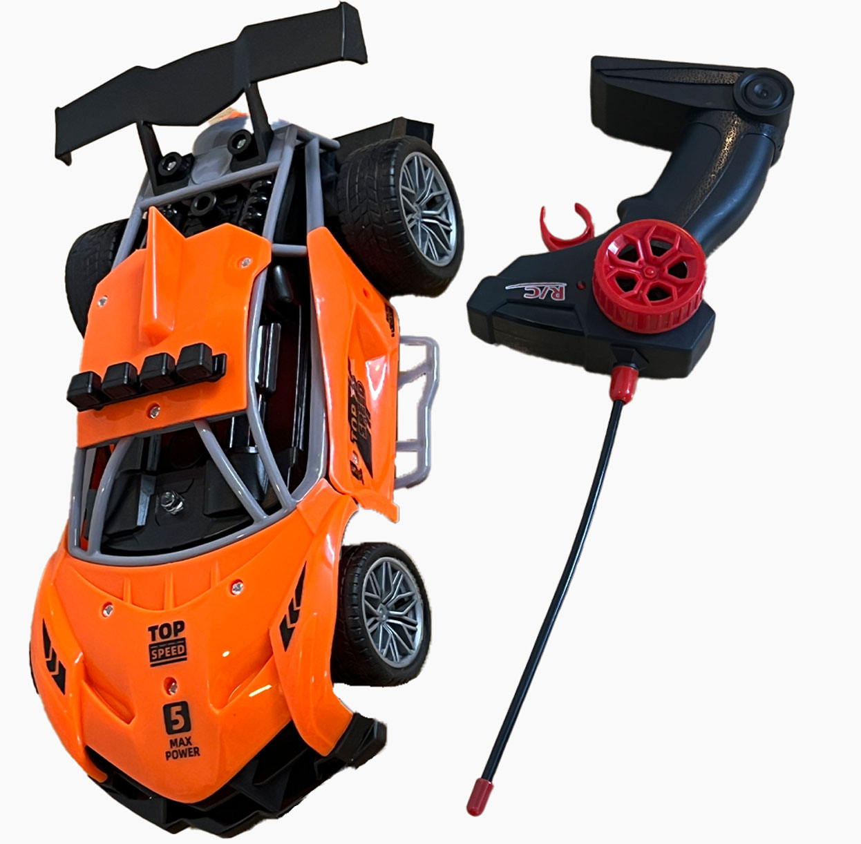 ماشین کنترلی Dodge Charger مدل T-628 الهامگرفته از فیلم سریع و خشن با نورپردازی LED