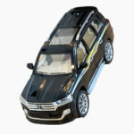 ماشین فلزی لندکروزر دودزا شارژی با بدنه فلزی و قابلیت دودزا