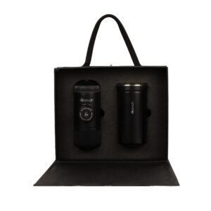 پک هدیه نفیس سه (قهوه ساز، تراول ماگ)