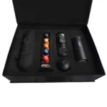 ک هدیه سازمانی Cip2 شامل قهوه‌ساز همراه دوکاره، تراول ماگ، کیف ضدآب، استند کپسول و هاردباکس چمدانی لوکس استارسو