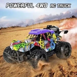 ماشین کنترلی دودزا طرح گرافیتی مقیاس 1:16 مدل RC7